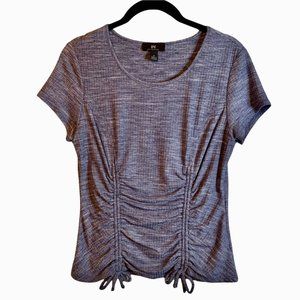 IN San Francisco Blue/White Textured Tee T-Shirt. S